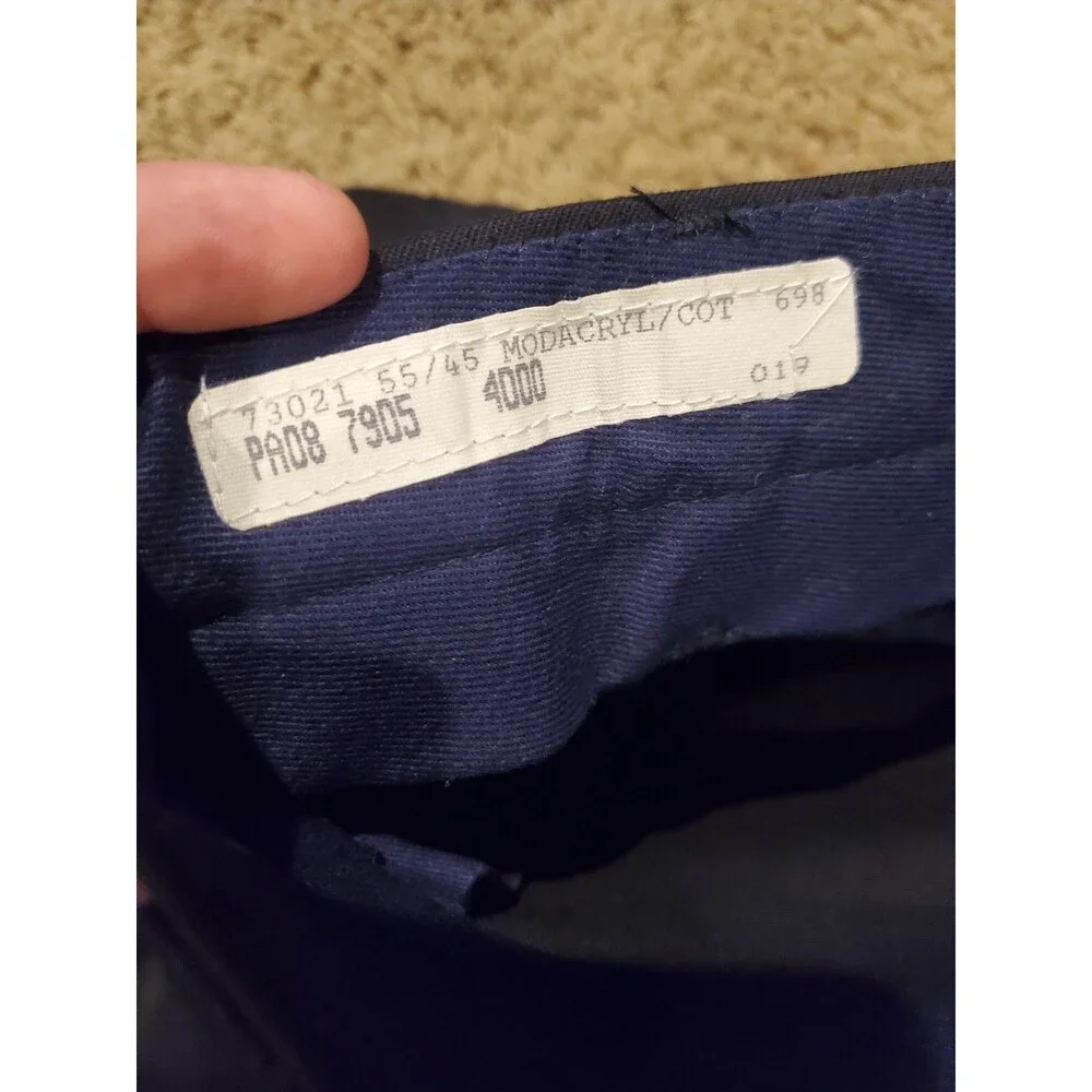 NWT Topps FireWear Safety Apparel Flame Resistant FR Pants Navy Modacrylic 40